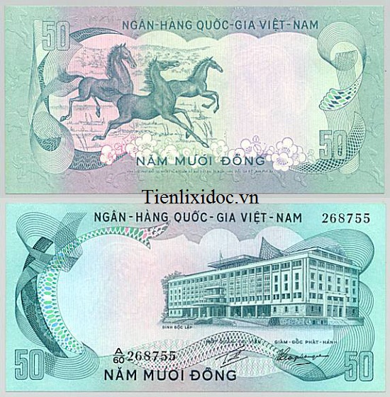 50 ĐỒNG IN HÌNH CON NGỰA