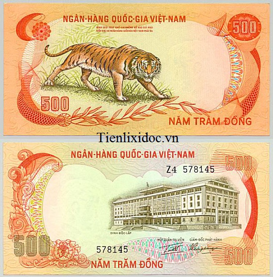 500 ĐỒNG IN HÌNH CON HỔ