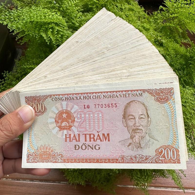 COMBO 100 TỜ TIỀN LÌ XÌ, TIỀN XƯA 200 ĐỒNG NĂM 1987 – SƯU TẦM GIÁ TRỊ LƯU GIỮ KÝ ỨC