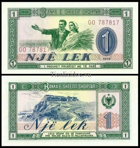 Albania 1 leke 1976