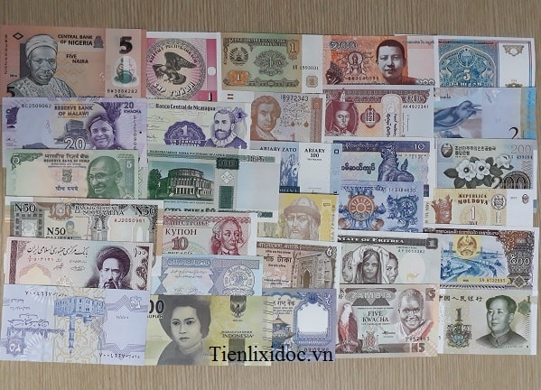 Bộ Tiền 30 Nước Khác Nhau