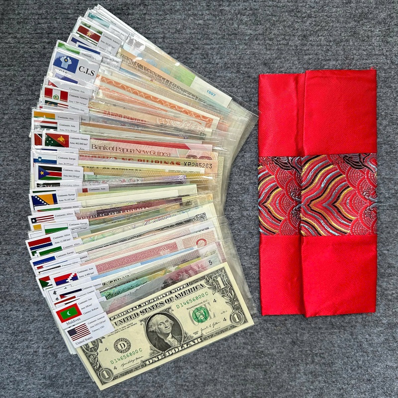 Bộ Tiền Lì Xì Siêu Vip 100 Tờ 100 Nước Khác Nhau