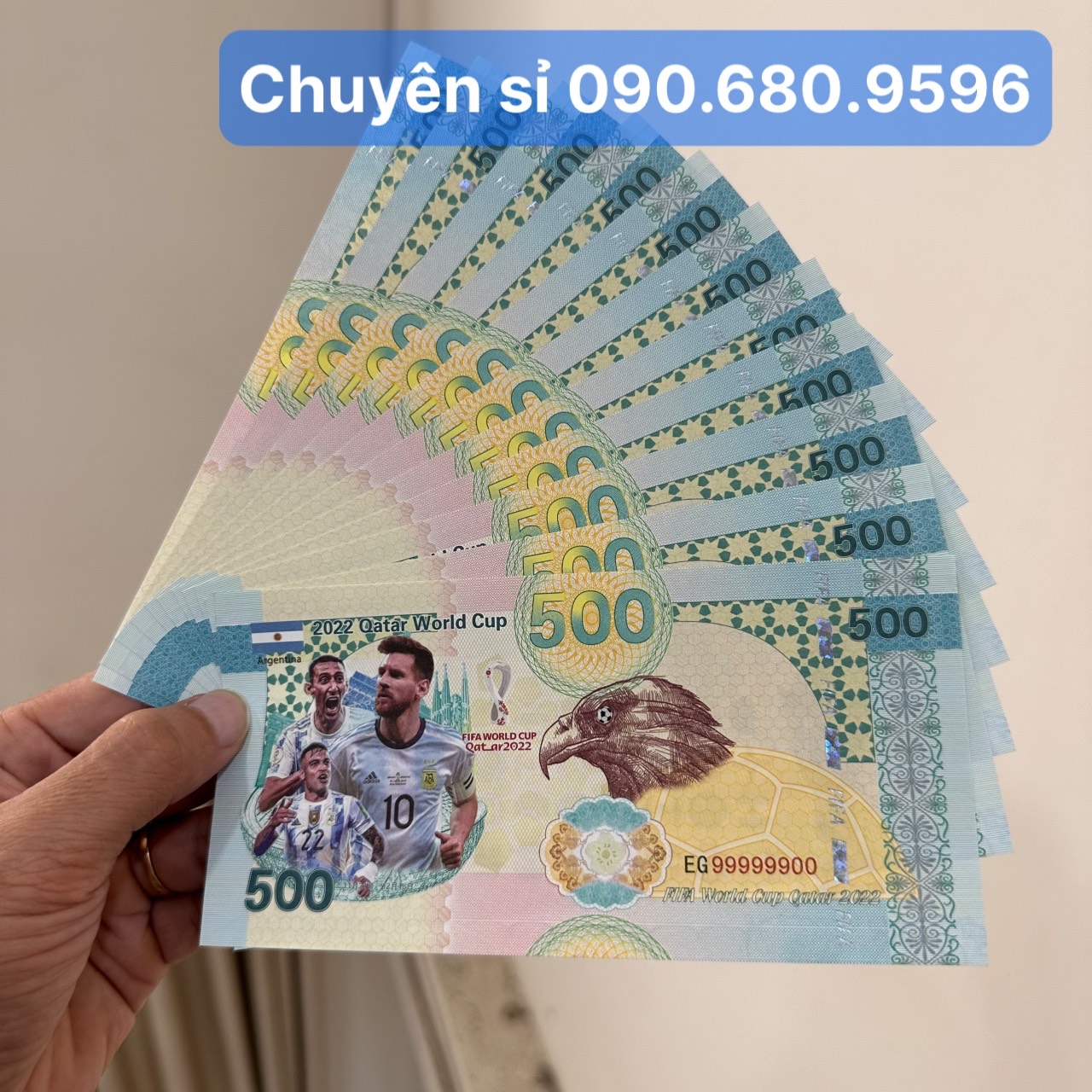 Combo 10 Tờ Tiền Lưu Niệm In Hình Messi
