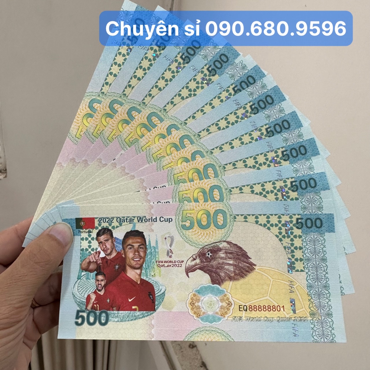 Combo 10 Tờ Tiền Lưu Niệm In Hình Ronaldo