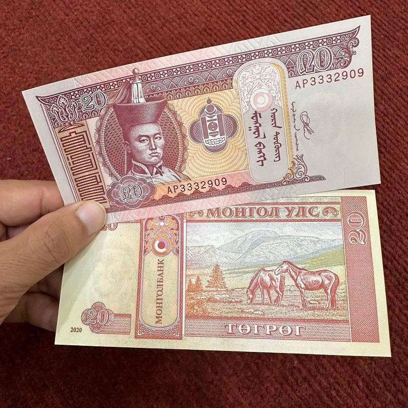 Combo 10 Tờ Tiền Ngựa Mông Cổ 20 Tugrik – Tiền Thật Lì Xì Tết Bính Ngọ 2026 Phong Thủy May Mắn