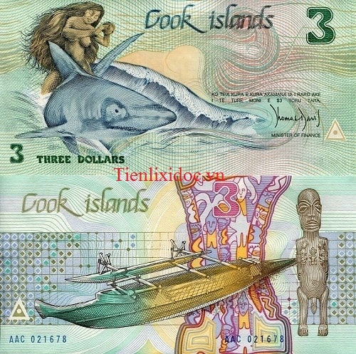 Cook Islands 3 dollars