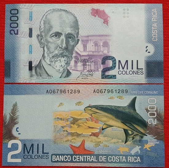 Costarica 2000 colones