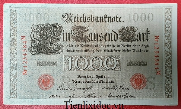 Đức 1000 mark 1910