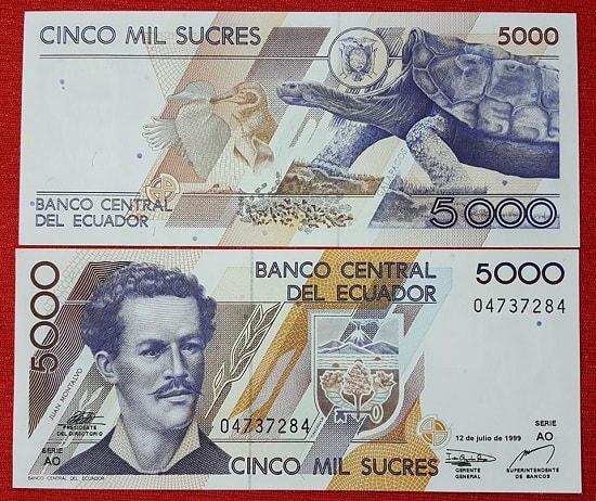 Ecuador 5000 sucres