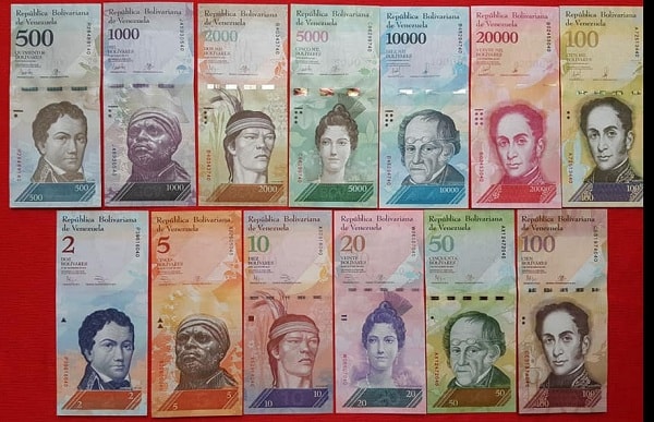 Full Set Tiền Venezuela 13 Tờ