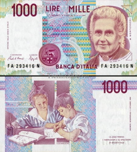 Italia 1000 lire 1990