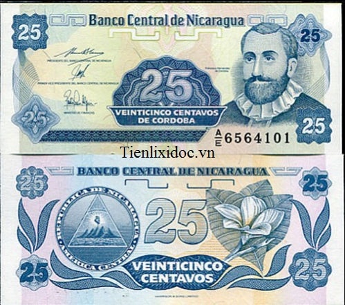 Nicaragua 25 cordoba oros