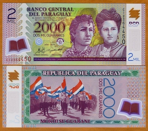 Paraguay 2000 guaranies (polymer)