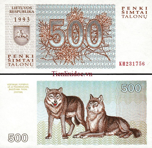 Tiền Con Chó Lithuania