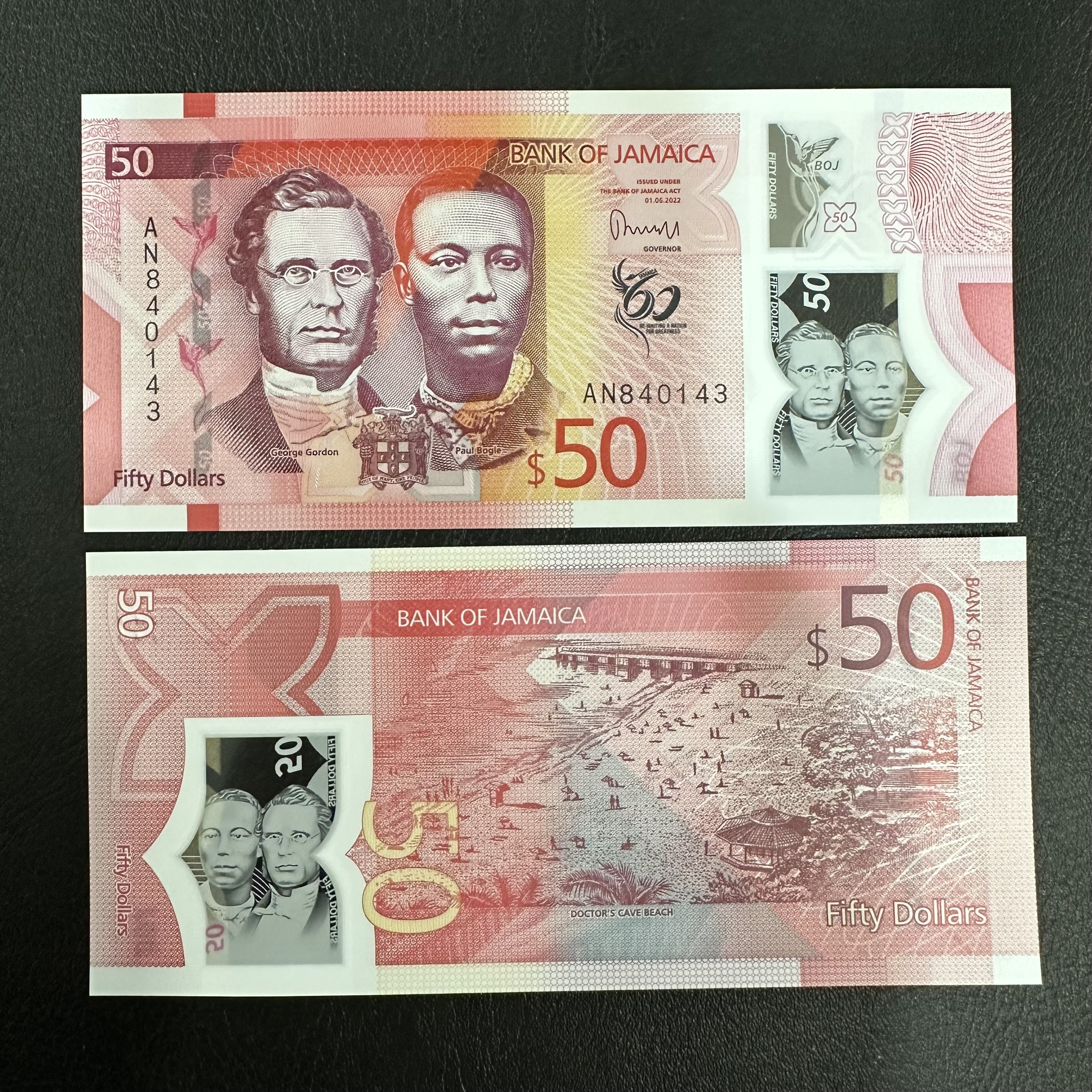 Tiền Polymer Jamaica 50 Dollars