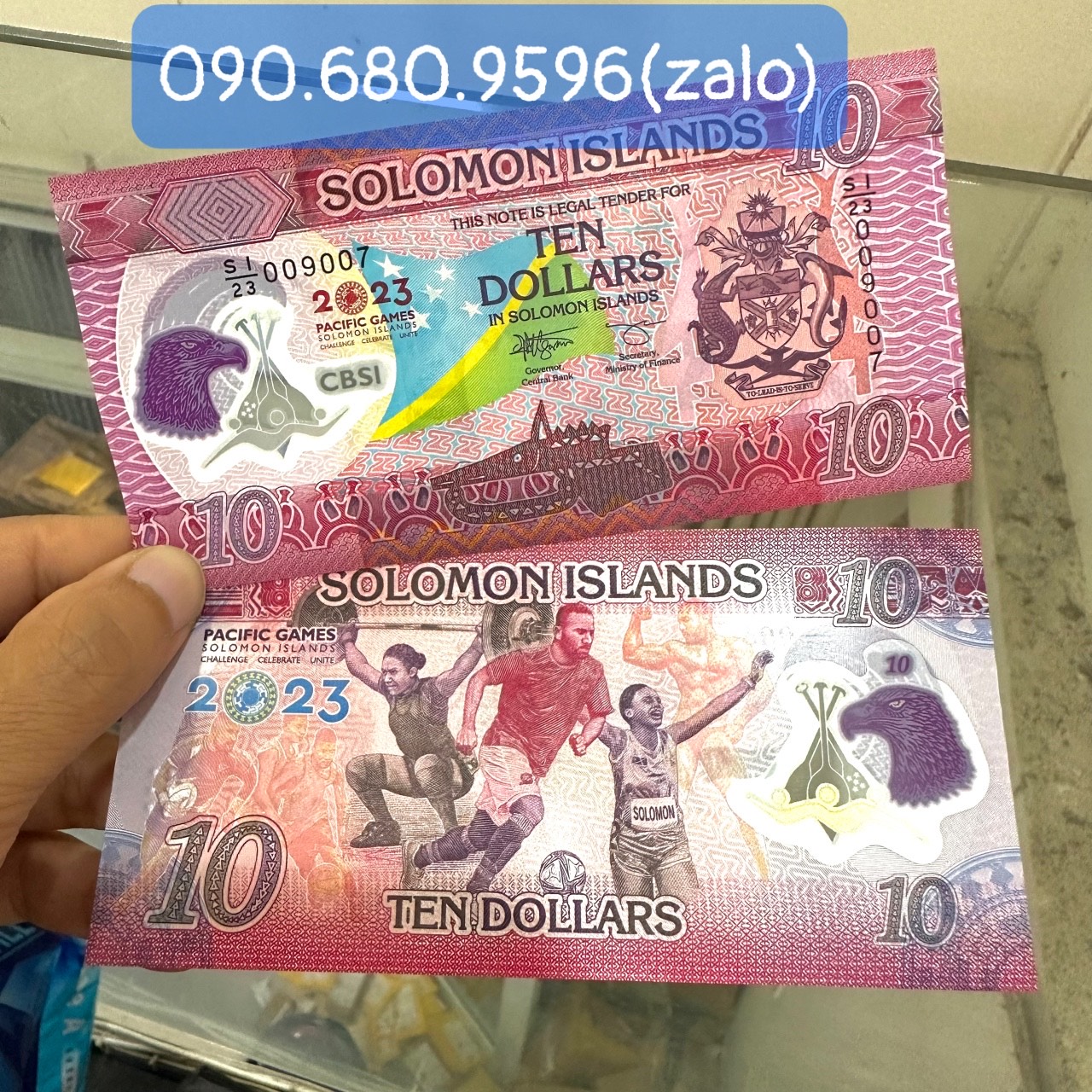 Tiền Polymer Solomon Islands 10 Dollars