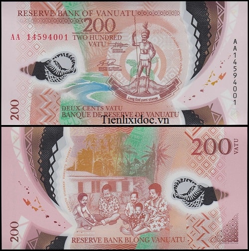 Vanuatu 200 vatu (polymer)