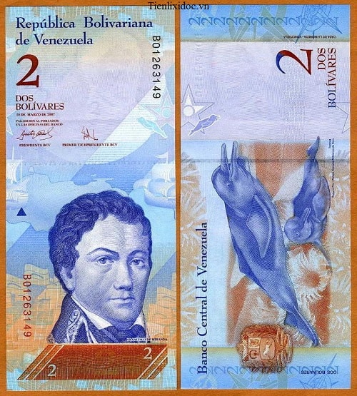 Venezuela 2 bolivar