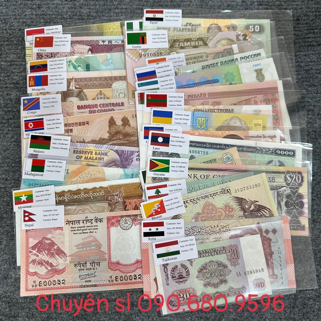 Ví Gấm Lì Xì 52 Tờ 28 Nước Khác Nhau